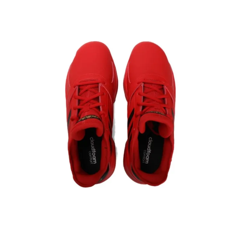 Adidas Streetflow Anti-Slip Wear-Resistant Low-Top Basketball Shoes Men's Red-3