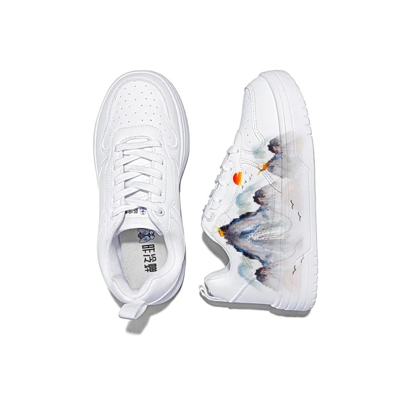 Cold Cicadas Yesterday Breathable Lightweight Low Top Casual Shoes Unisex White-5