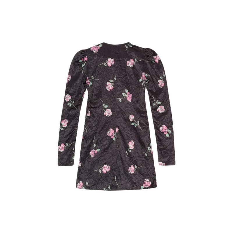 GANNI Floral Printed Mini Dress-1