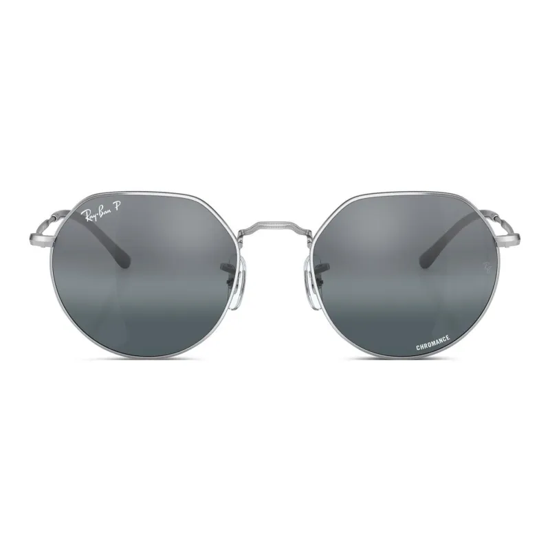 RayBan Metal Round Sunglasses Men's Silver-1
