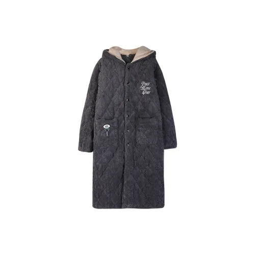 Qiao Ni Tong Pajama Robe Men's Gray