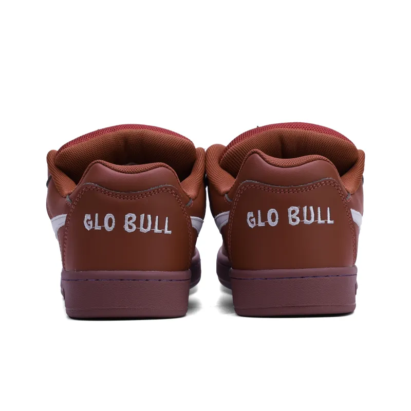 GLO BULL Skateboard Shoes Unisex Low Top Dark Red-4