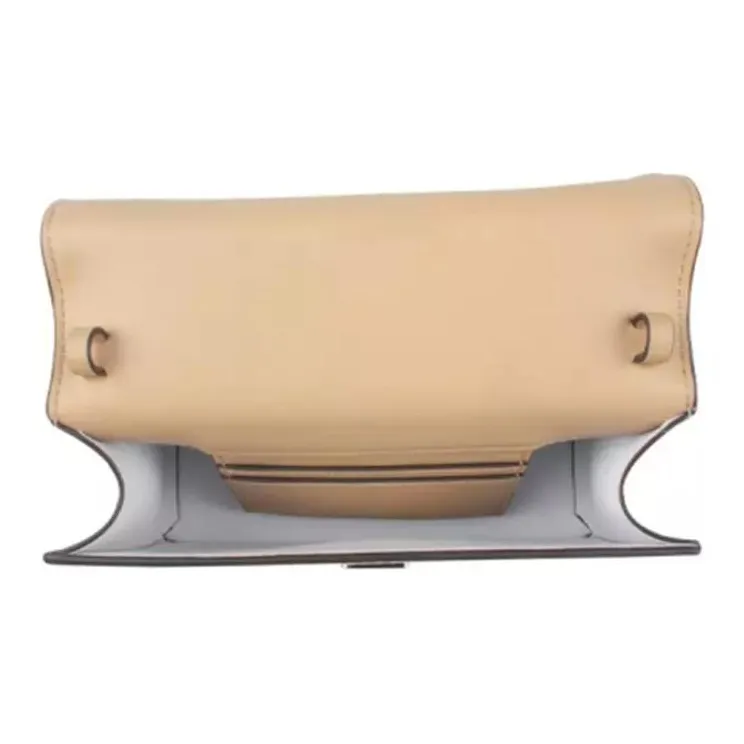 TORY BURCH BON BON Cow Split Leather Shoulder Bag Crossbody Bag Handbags Mini Women's White-4