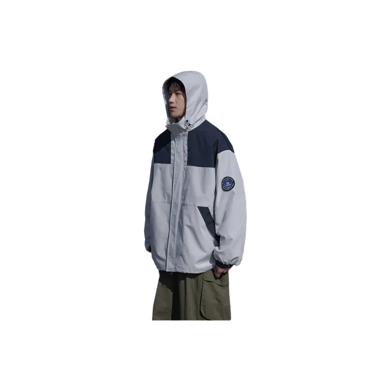 RENBEN Jackets & Coats Unisex Light Gray-1
