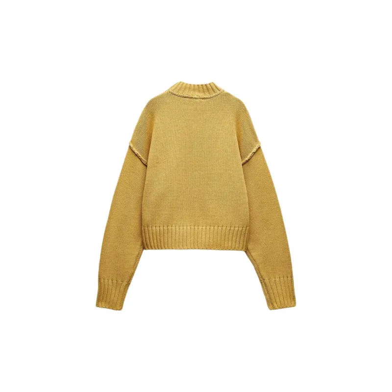 ZARA Knitwear Women's Yellow-1