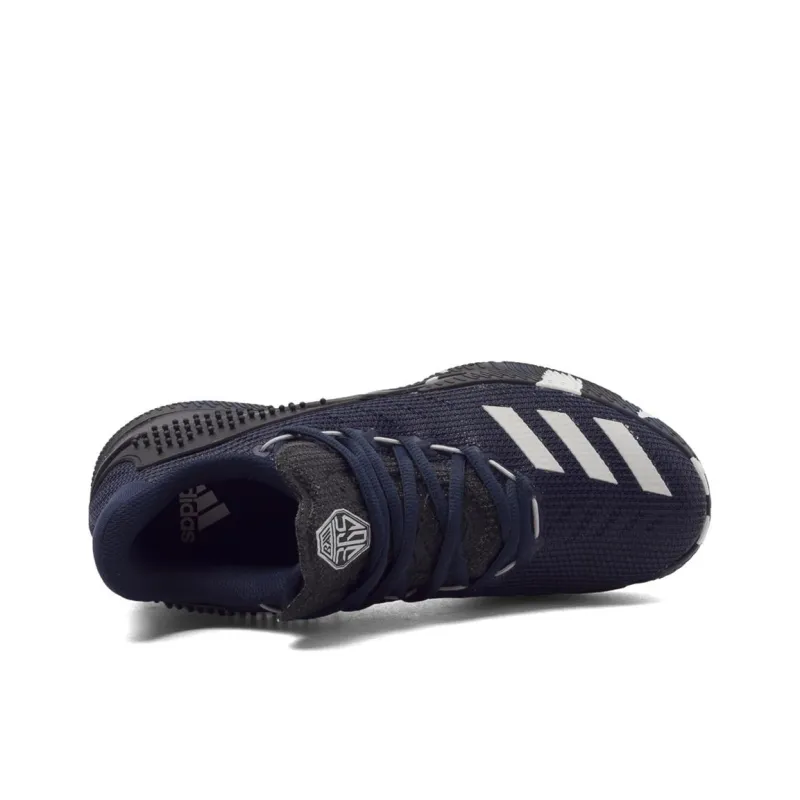 Adidas Ball 365 Anti Slip Wear Resistant Low Top Basketball Shoes Men's Blue Black-3