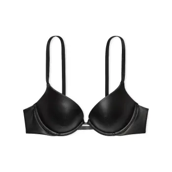 Victoria's Secret Very Sexy Faux Leather Push Up Bra / Black Bra Women's Black