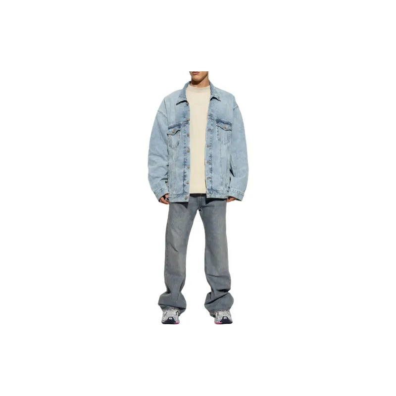 Balenciaga Vintage Effect Denim Jacket-1