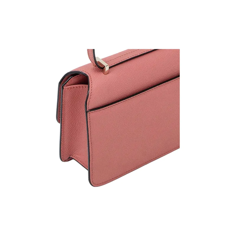Valextra Calfskin Shoulder Bag, Crossbody Bag Trumpets Women's Ancient Pink-2