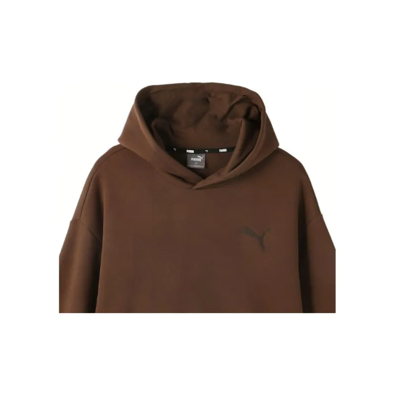 PUMA Elevated HOODIE FL Sweatshirt Men's Chocolate-4