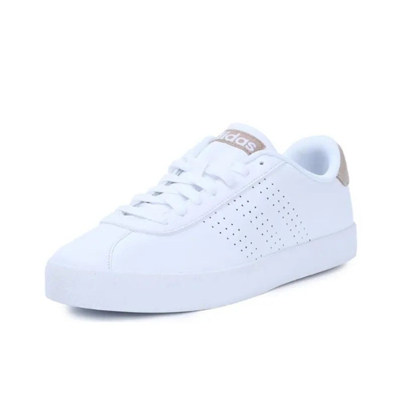 Adidas Vlcourt Vulc Anti Slip Wear Resistant Low Top Skateboard Shoes Men's White-2