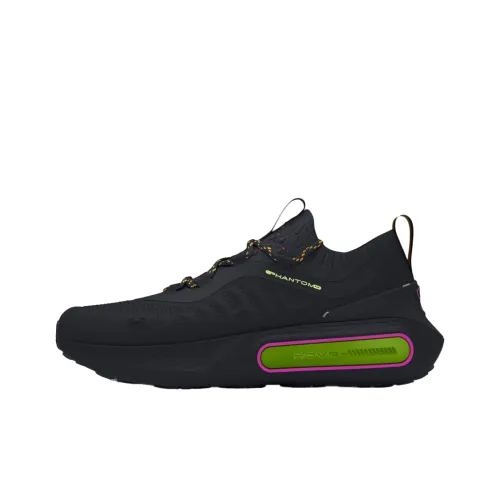 Under Armour Phantom 4 Slip Resistant Low Top Casual Shoes Unisex Black