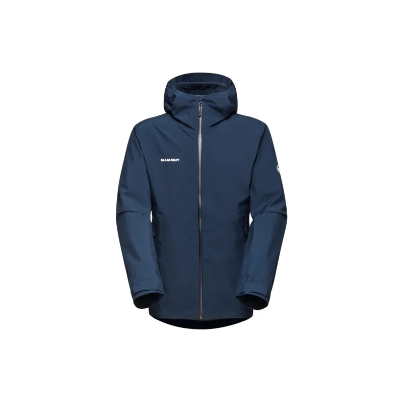 MAMMUT Waterproof, Windproof, And Breathable Windbreaker Jacket Unisex Deep Sea Blue, Comes With Necklace-1