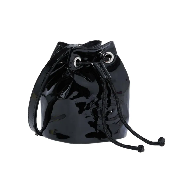 DIESEL Mirror Effect Drawstring Bucket Bag-1