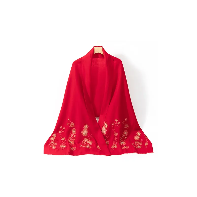 Shanghai Story Sheep Wool Shawls Women's Melodic Elegance-1