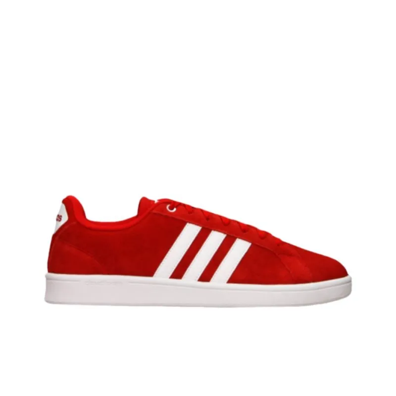 Adidas Cloudfoam Anti-Slip Wear-Resistant Low-Top Skateboard Shoes Unisex Red-1