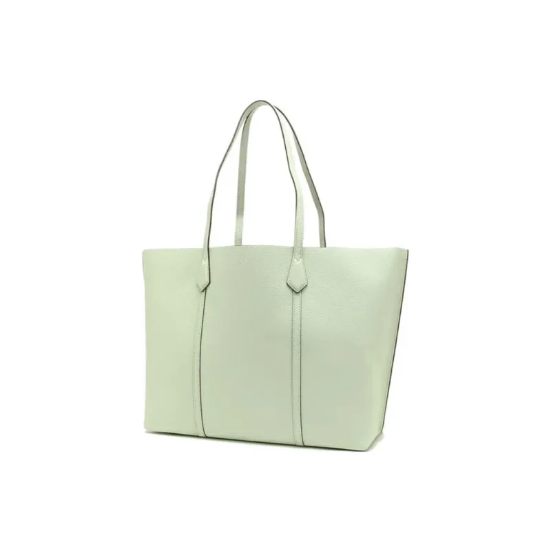 TORY BURCH Perry Leather Tote Bag Shopping Bag Shoulder Bag Handbag Women's Green-1
