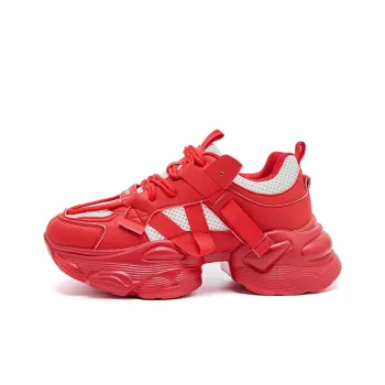 Mulinsen Low Top Chunky Sneakers Women's Red