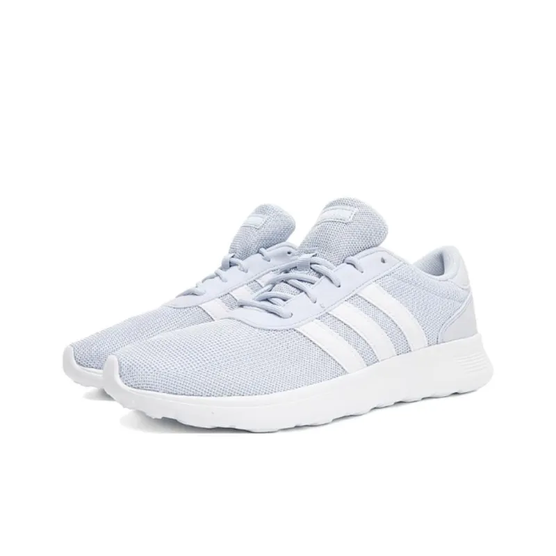 Adidas Lite Racer Anti-Slip Wear-Resistant Mid-Top Casual Shoes Women's Light Blue-2
