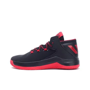 Adidas D Rose Menace 2 Anti Slip Wear Resistant Mid Top Basketball Shoes Men's Black Red