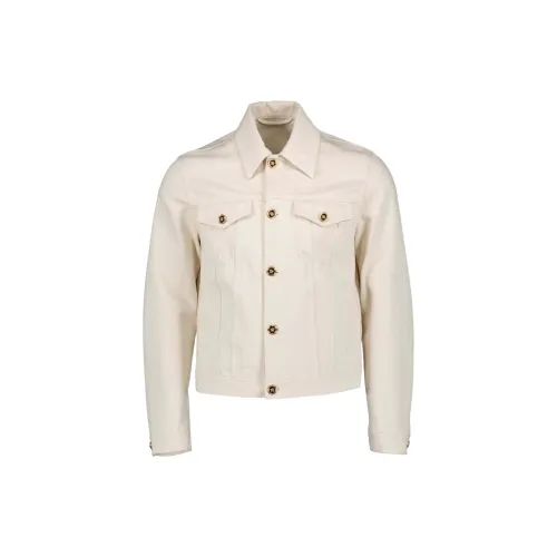 VERSACE Denim Jackets Men White