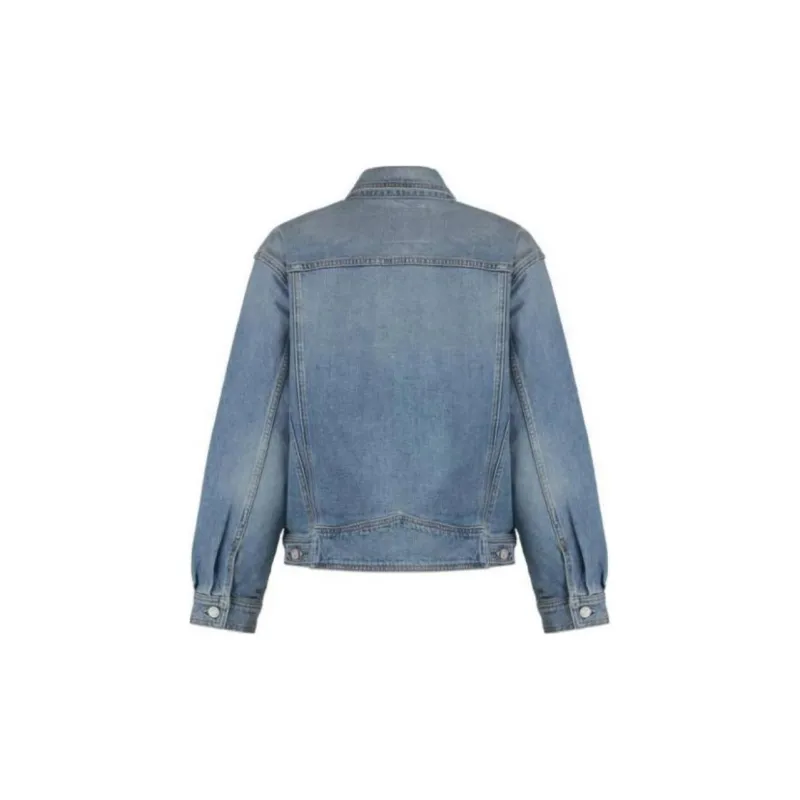 MOTHER Denim Jacket Women's Light Blue-1
