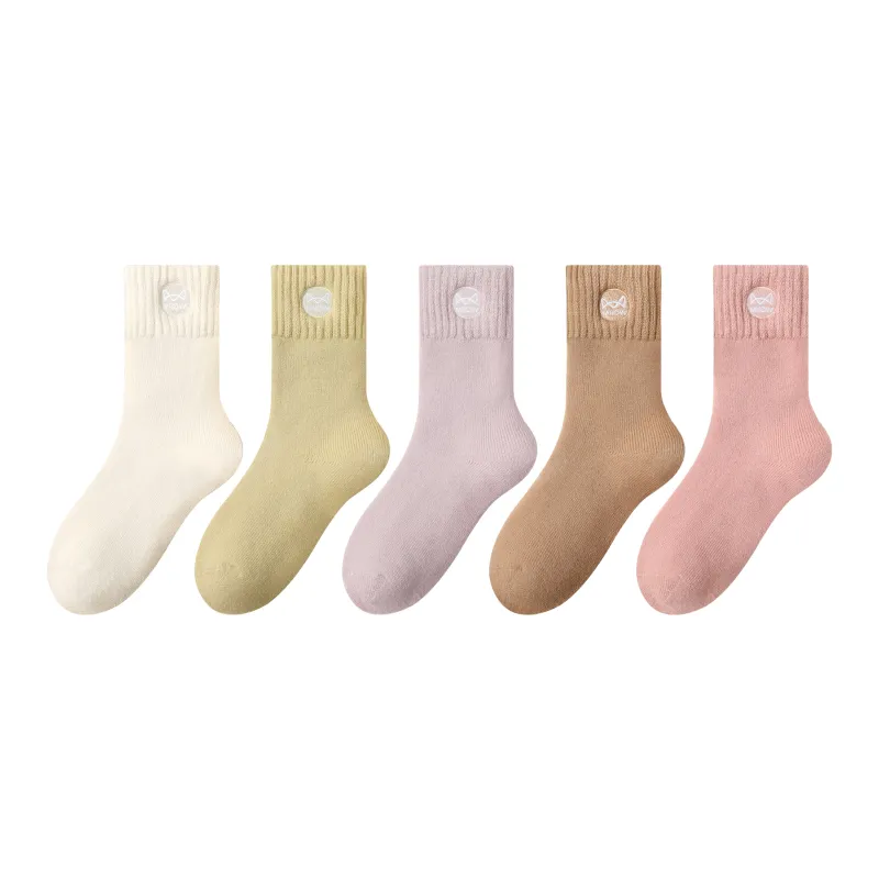 MIIOW Mid Calf Socks Women's Combo Set-15