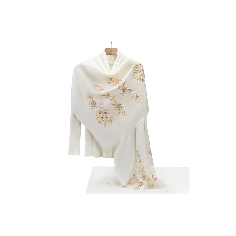 Shanghai Story Sheep Wool Shawls Women's Melodic Elegance-5