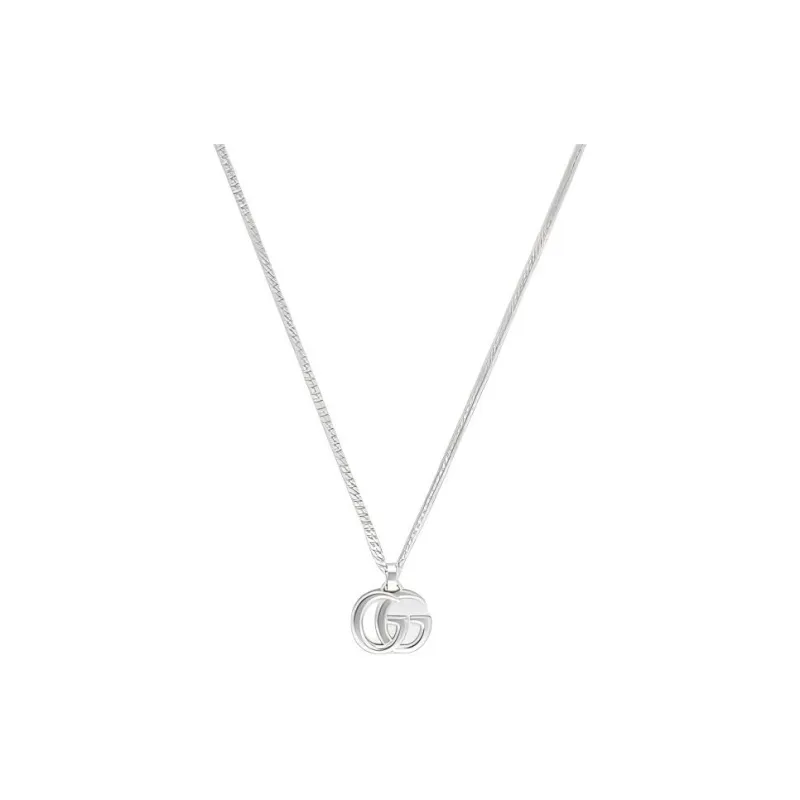 GUCCI 925 Sterling Silver Necklaces Unisex Silver-0
