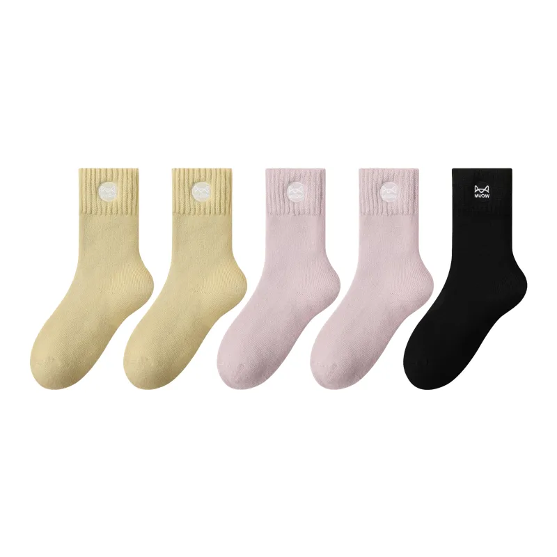 MIIOW Mid Calf Socks Women's Combo Set-12