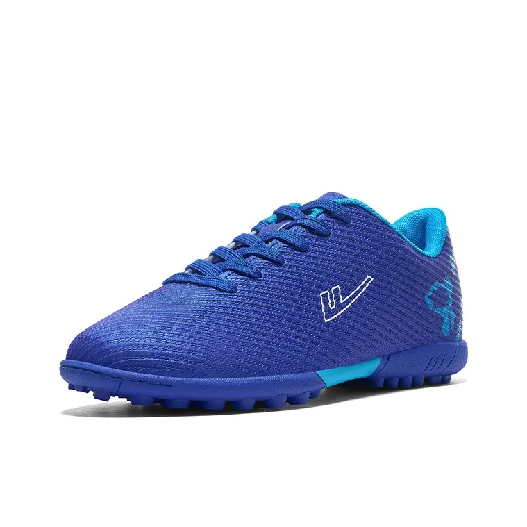 Warrior Artificial Ground Wear resistant Lightweight Breathable And Non slip. Soccer Shoes Unisex Royal Blue-3
