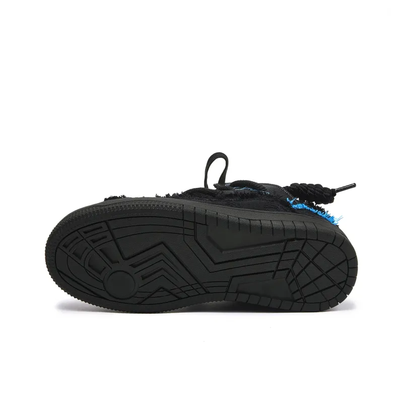 MQMS Skateboard Shoes Unisex Low Top Blue-5