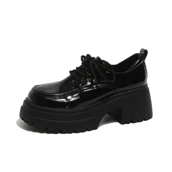 SHUMO Casual Single Shoes 6.5CM Women's Black