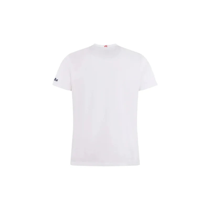 MC2 Saint Barth Blanche Contrast Pocket Crewneck T Shirt-1