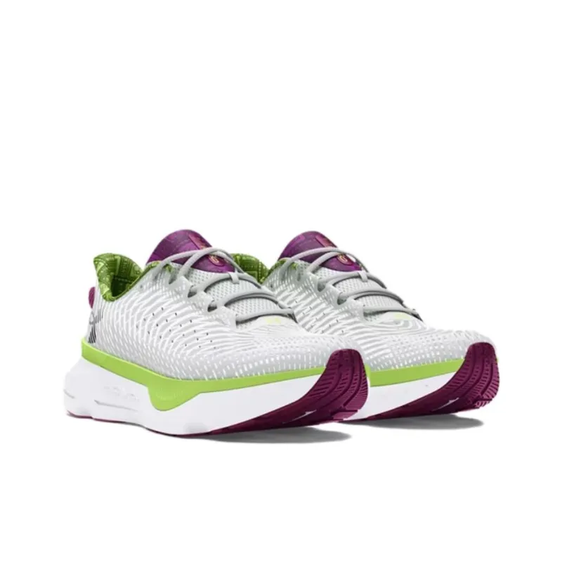 Under Armour Infinite Pro Anti-Slip Wear-Resistant Low-Top Running Shoes Unisex Gray Green-1