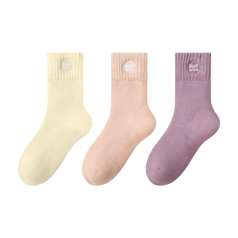 MIIOW Mid Calf Socks Women's Combo Set-26