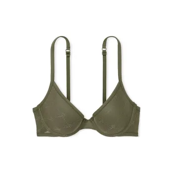 Victoria's Secret PINK Wear Everywhere Push Up Bra / Casual New Olive Bra Women's Olive
