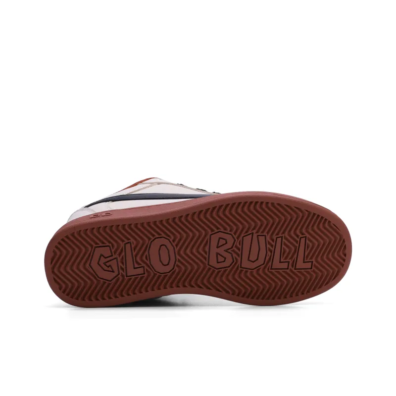 GLO BULL Skateboard Shoes Unisex Low Top Beige Black Red-5