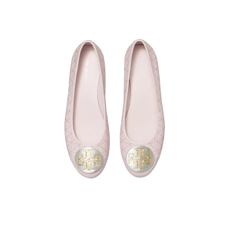 TORY BURCH Claire Quilted Leather Ballerinas-3