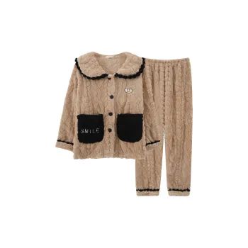 Ta Yan Pajama Set Women's Brown