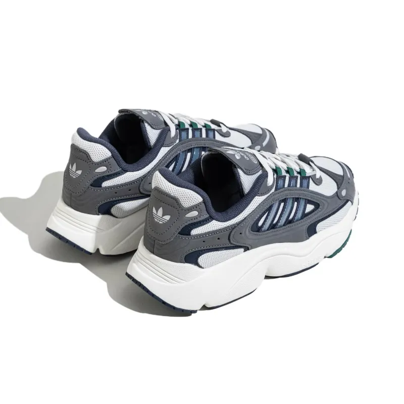 Adidas Originals Ozmillen Wear Resistant Low Top Chunky Sneakers Unisex Gray Green-3