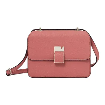 Valextra Calfskin Shoulder Bag, Crossbody Bag Trumpets Women's Ancient Pink