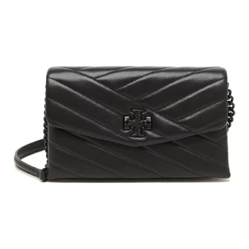 TORY BURCH Kira Leather Envelope Bag Shoulder Bag Crossbody Bag Wallet Women's Black
