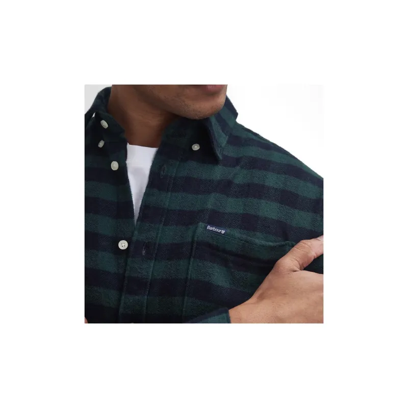 BARBOUR Shirt Men's Classic Green-5