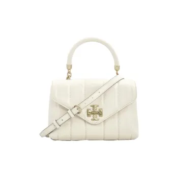TORY BURCH Kira Leather Shoulder Bag, Crossbody Bag, Handbag Small Size Women's Cream White