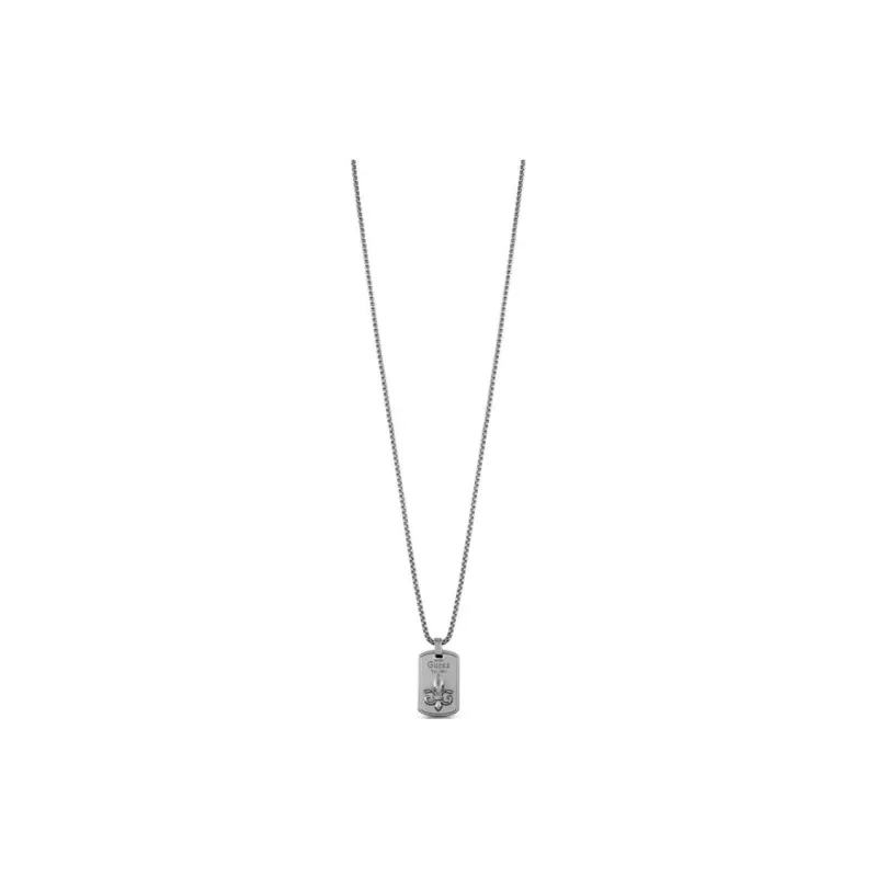 GUESS Stainless Steel Necklaces Men's Silver-0