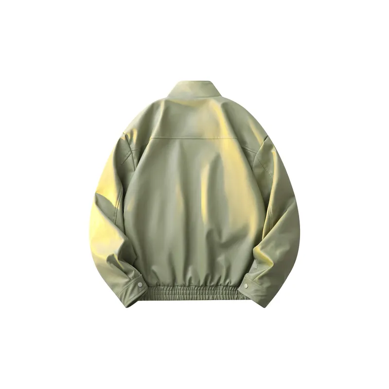 Qnxeey Leather Jackets Unisex-15