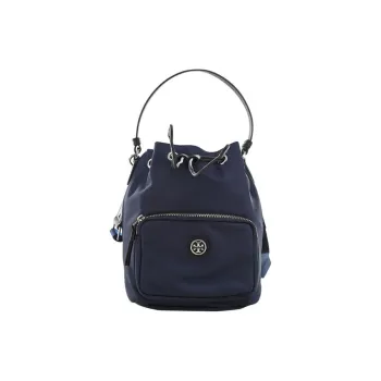 TORY BURCH Virginia Logo plaque Bucket Bag