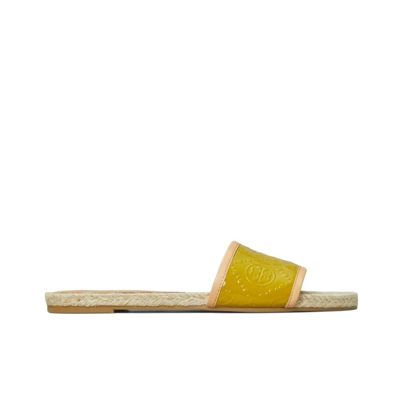 TORY BURCH T Monogram Other Slip-Resistant Stylish Sandals Women's Yellow-1