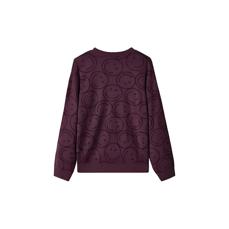 Skechers Sweatshirt Unisex Purple Brown-1